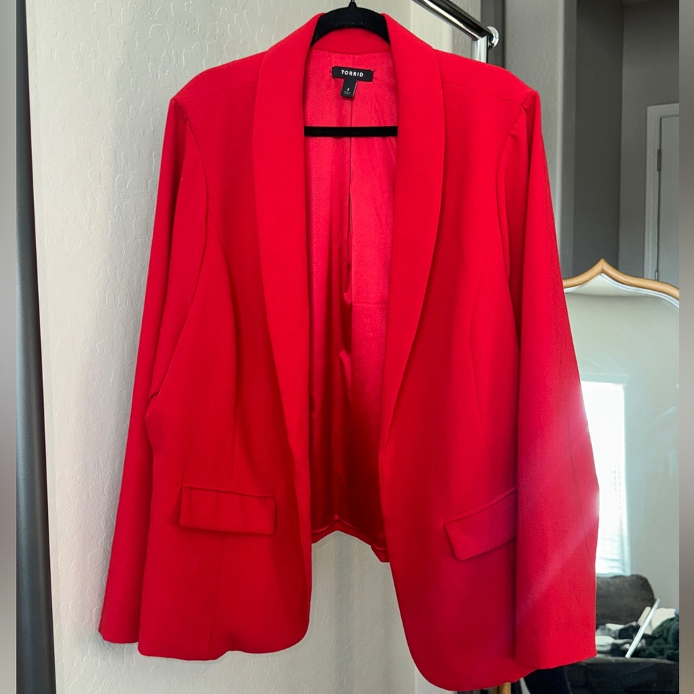 Torrid Red Blazer Plus Size